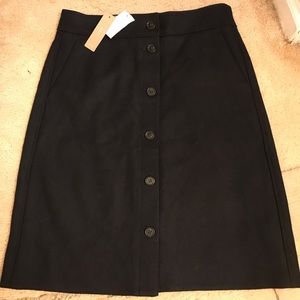 NEW WOOL J CREW SKIRT